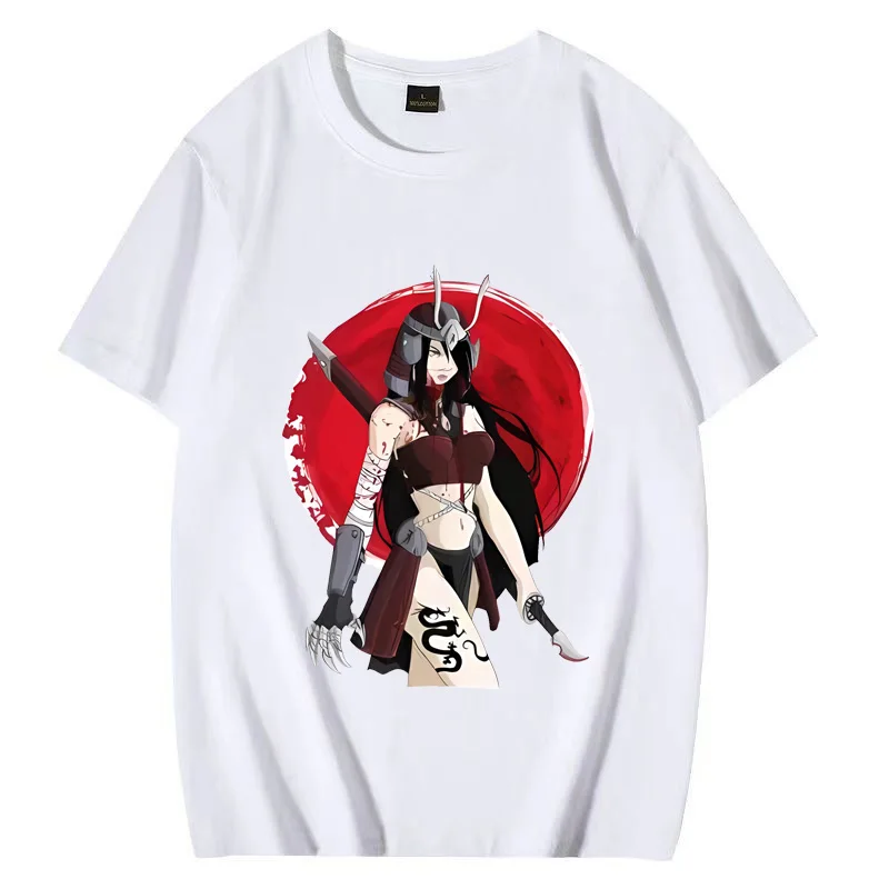 

Waifu Samurai anime Cosplay T-Shirt Men Women Kawaii clothing 2023 Summer Japanese Anime harajuku streetwear Cotton Unisex Tee