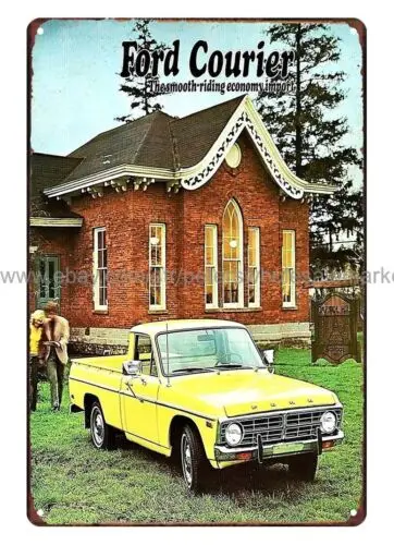 1975 курьерский пикап продажа грузовика металлический жестяной знак Классические