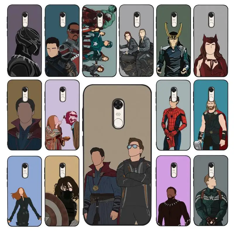 

Disney Loki Wanda Thor Phone Case for Redmi 5 6 7 8 9 A 5plus K20 4X S2 GO 6 K30 pro