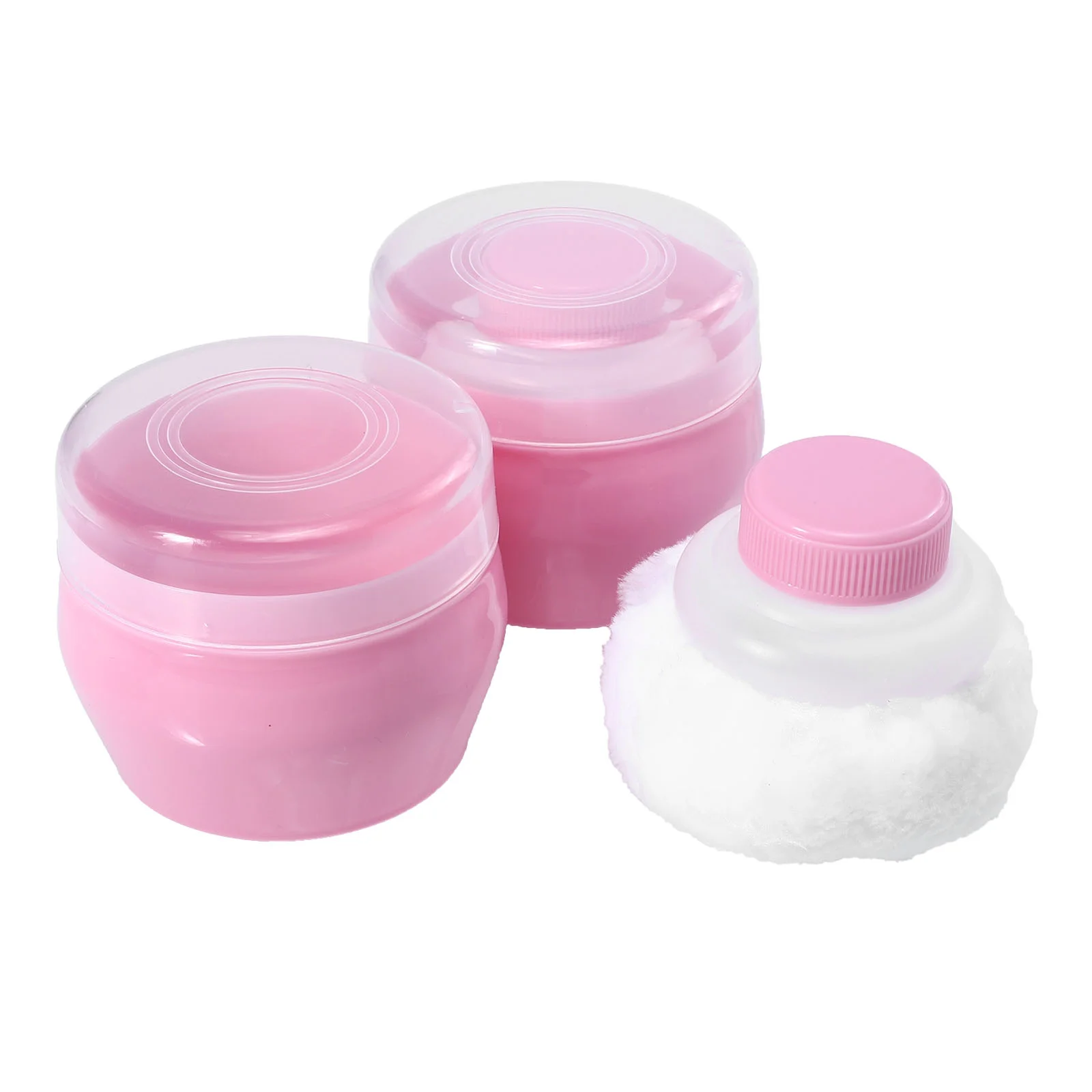 

2 Sets Esponja Para Baarse Baby Powder Newborn Puff Talcum Bath Fluff Butt