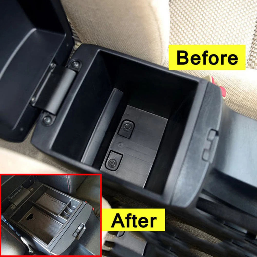 

Car Center Central Console Armrest Storage Box Tray For Toyota Hilux 2004-2014 High Quality Auto Armrest Center Storage Box Part