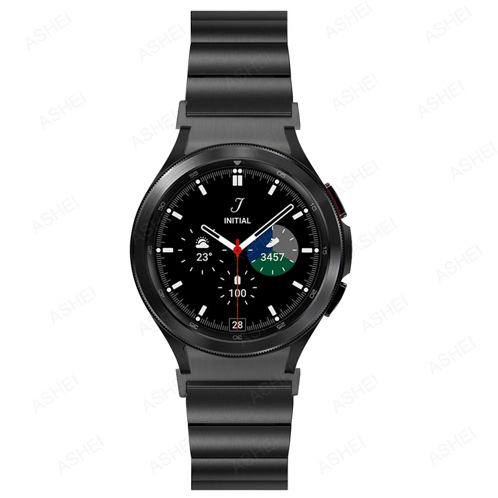

Link Bracelet for Samsung Galaxy Watch4 40mm 44mm No Gap Band Stainless Steel Metal Wristband for Galaxy Watch4 42mm 46mm Strap