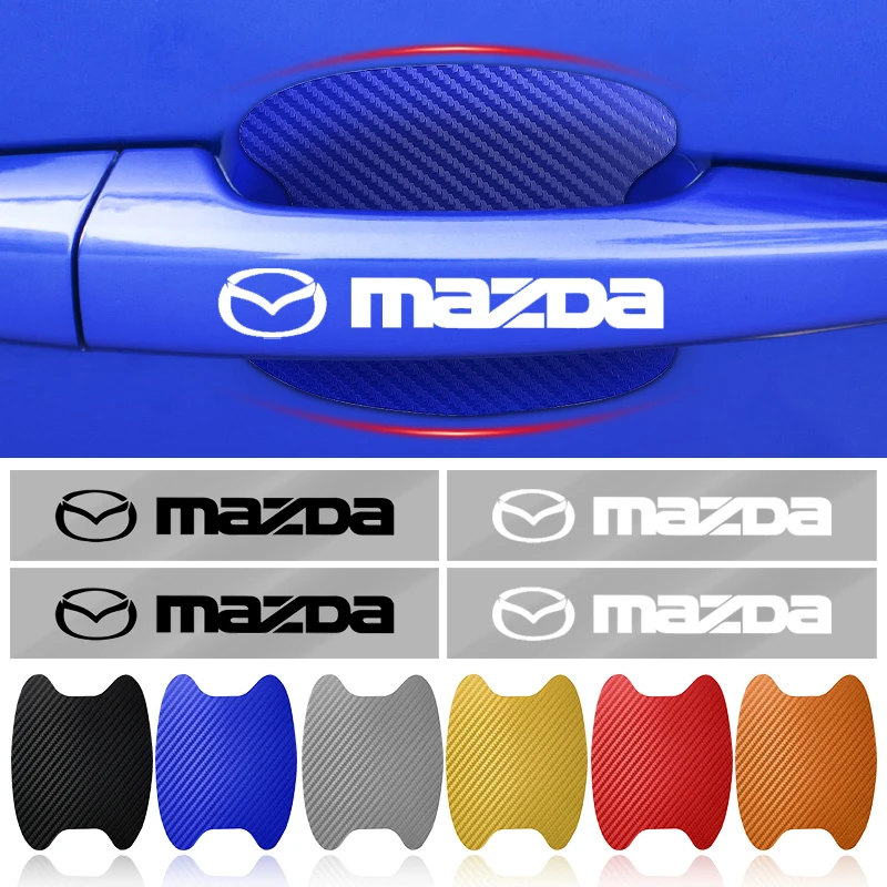 8 шт. защита от царапин на дверной ручке для Mazda 3 CX5 6 2 Axela BK GH CX3 CX30 MX5 5 CX7 CX9 RX8 MX3 MS |