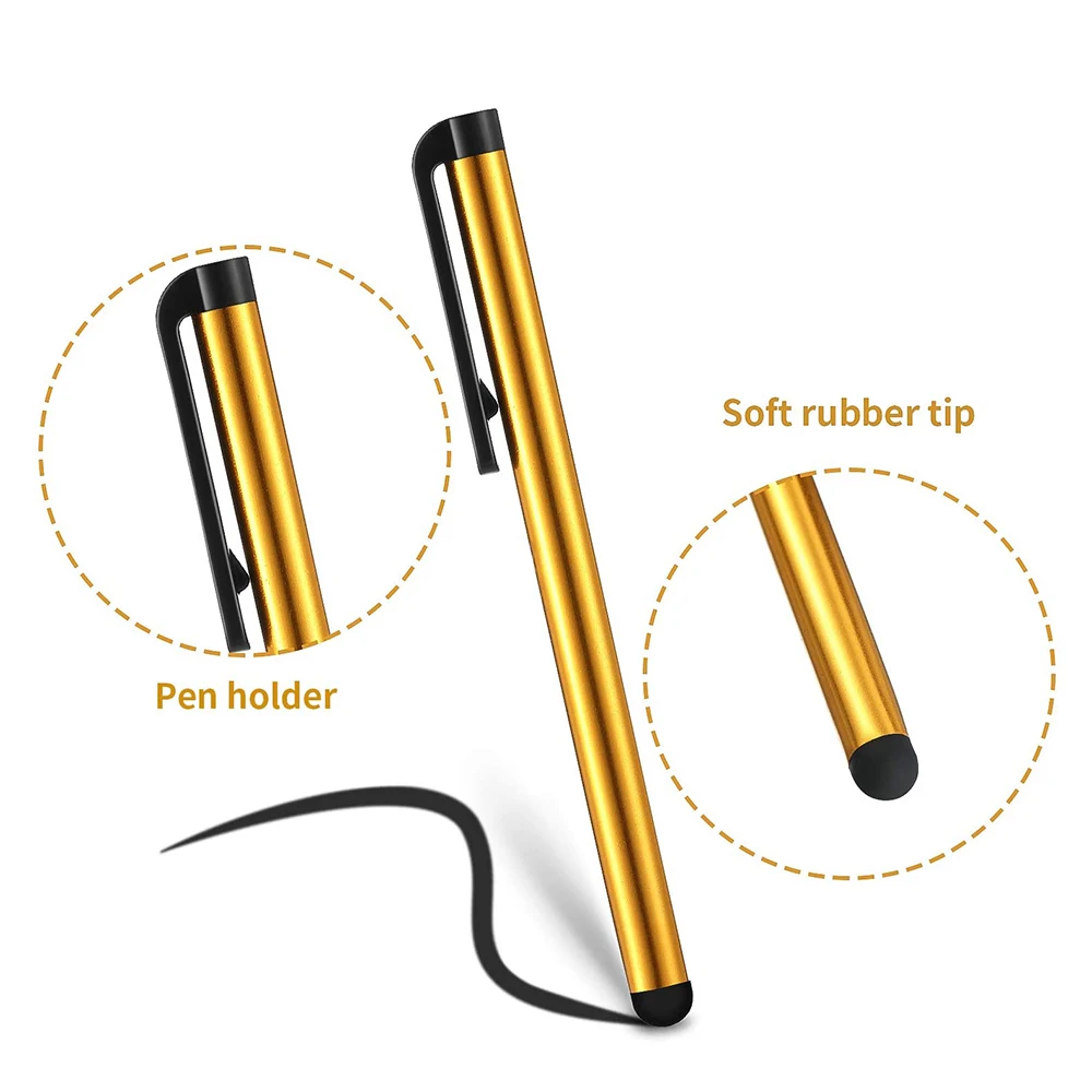 Universal Stylus Pen For iPhone 13 iPad Pro Samsung Tablet Android Portable Touch All Capacitive Screen With Clip | Компьютеры и офис