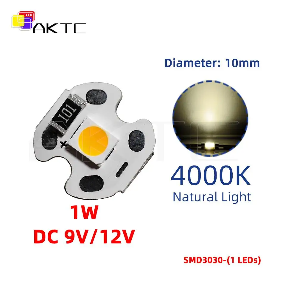 

Светодиодная панель Ankatec 10MM-3030-9V/12V1W 1Вт одноцветная