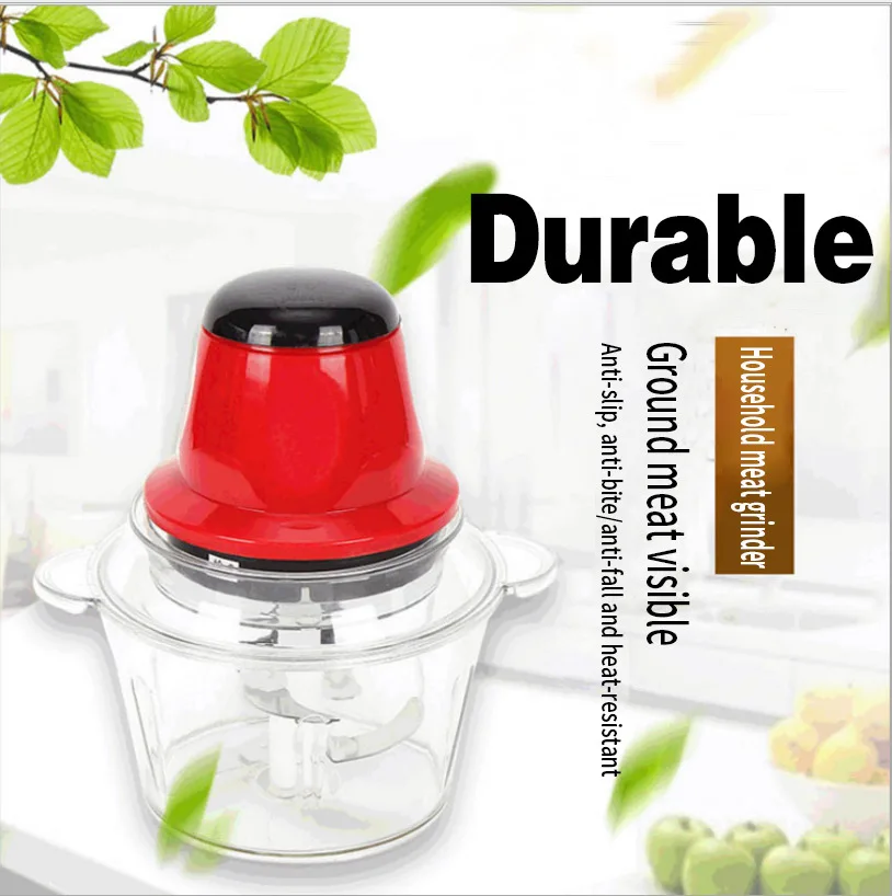 

Electric Meat Grinder Household Multi-Function Meat Grinder Dumpling Stuffing Stirring Cooking Machine Mincer Small Meat Grinder