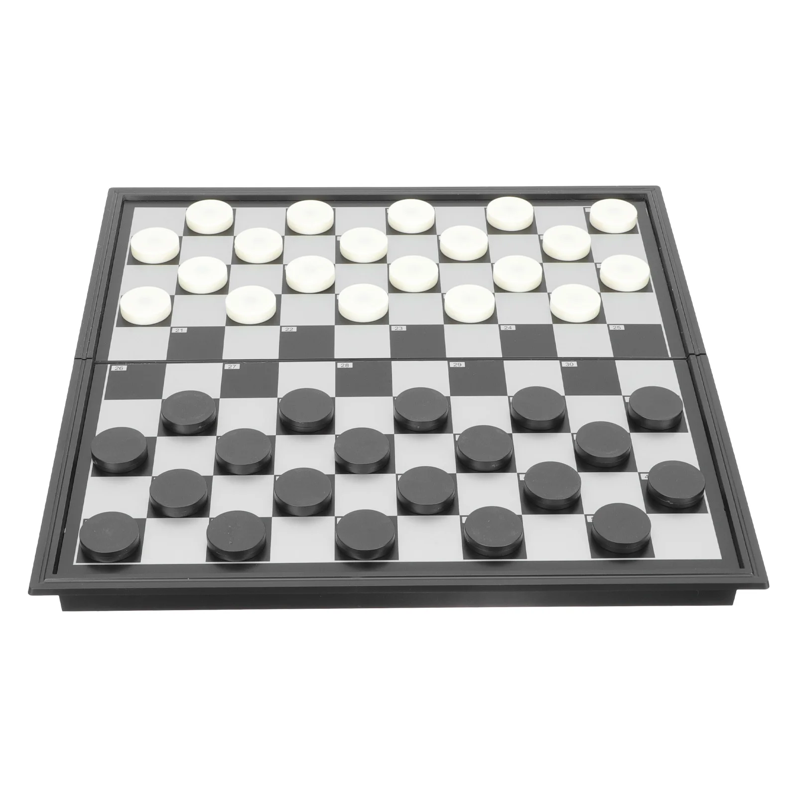 

Checkers Chess Sets Magnetic Kids Portable Entertaining Hips High Impact Plastic Classic Board Game Trainer Toddler