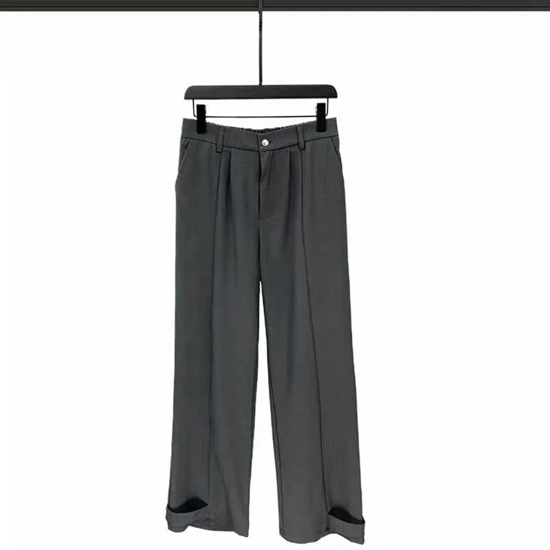 Деловые повседневные модные костюмы из 2 предметов офисные мужские свободные