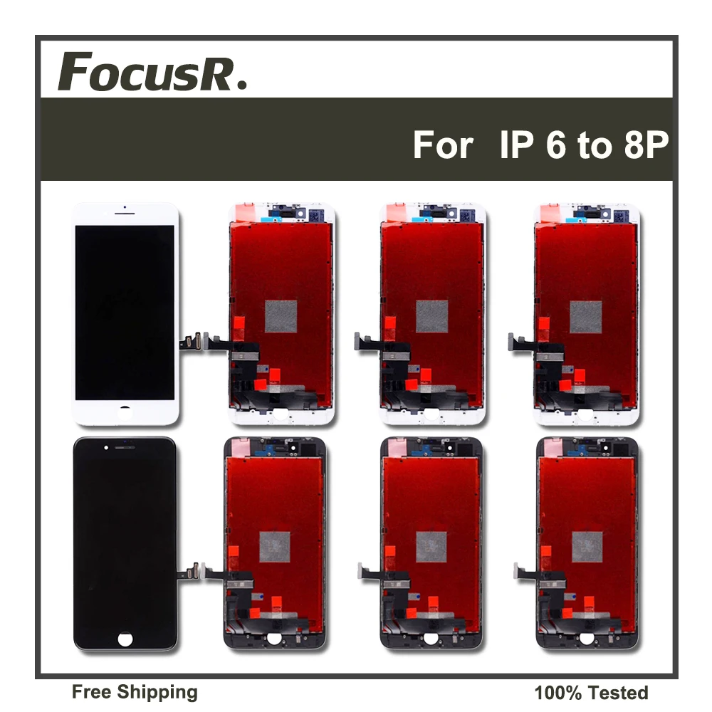 

LCD Display For iPhone 5 5S 6 6S 7 8 Plus OLED 3D Touch Screen Pantalla Digitizer Assembly No Dead Pixel Replacement Parts Gifts