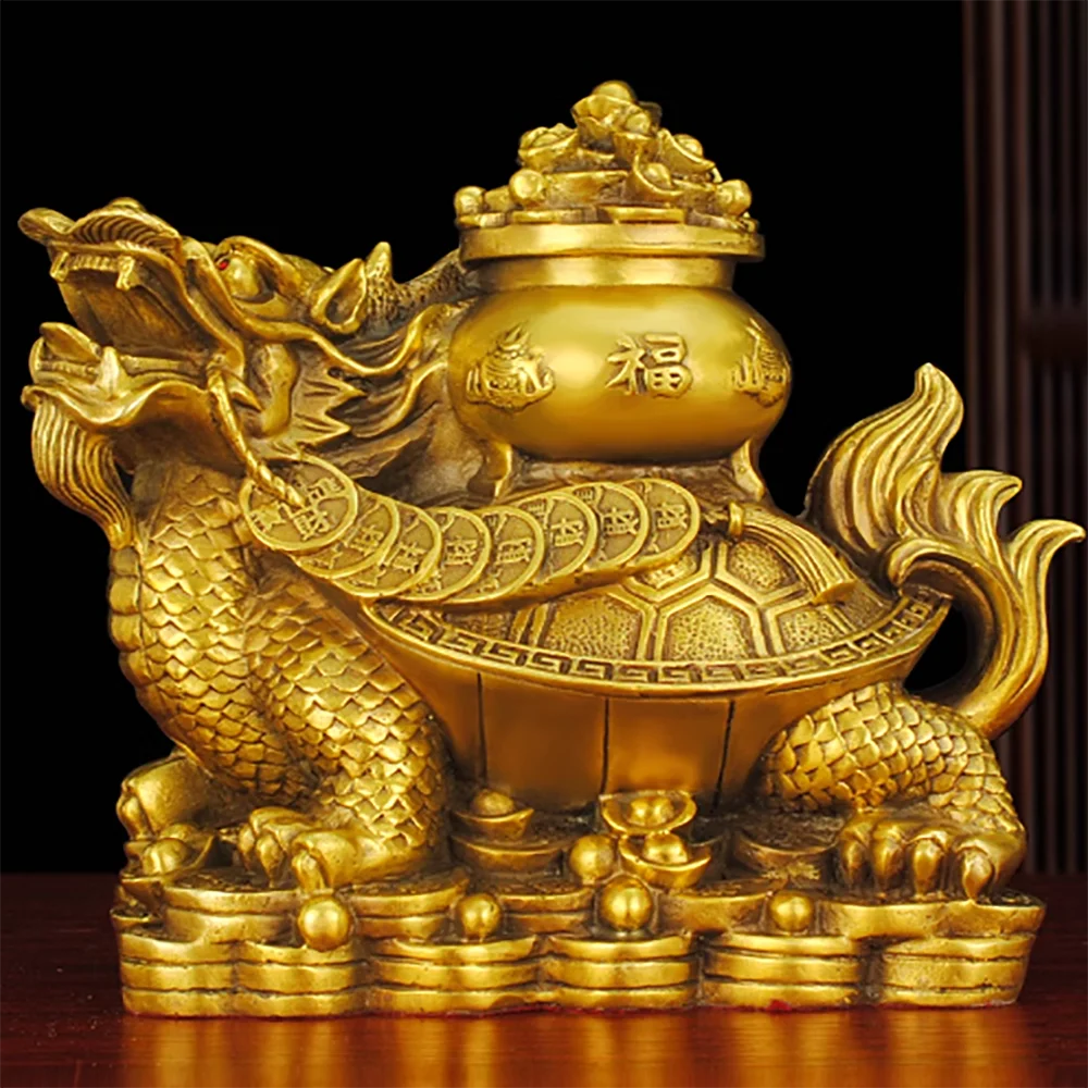 Раковина Jubao черепаха дракона латунь Zhaocai Rui Beast Baxia Longtou магазин украшений для дома