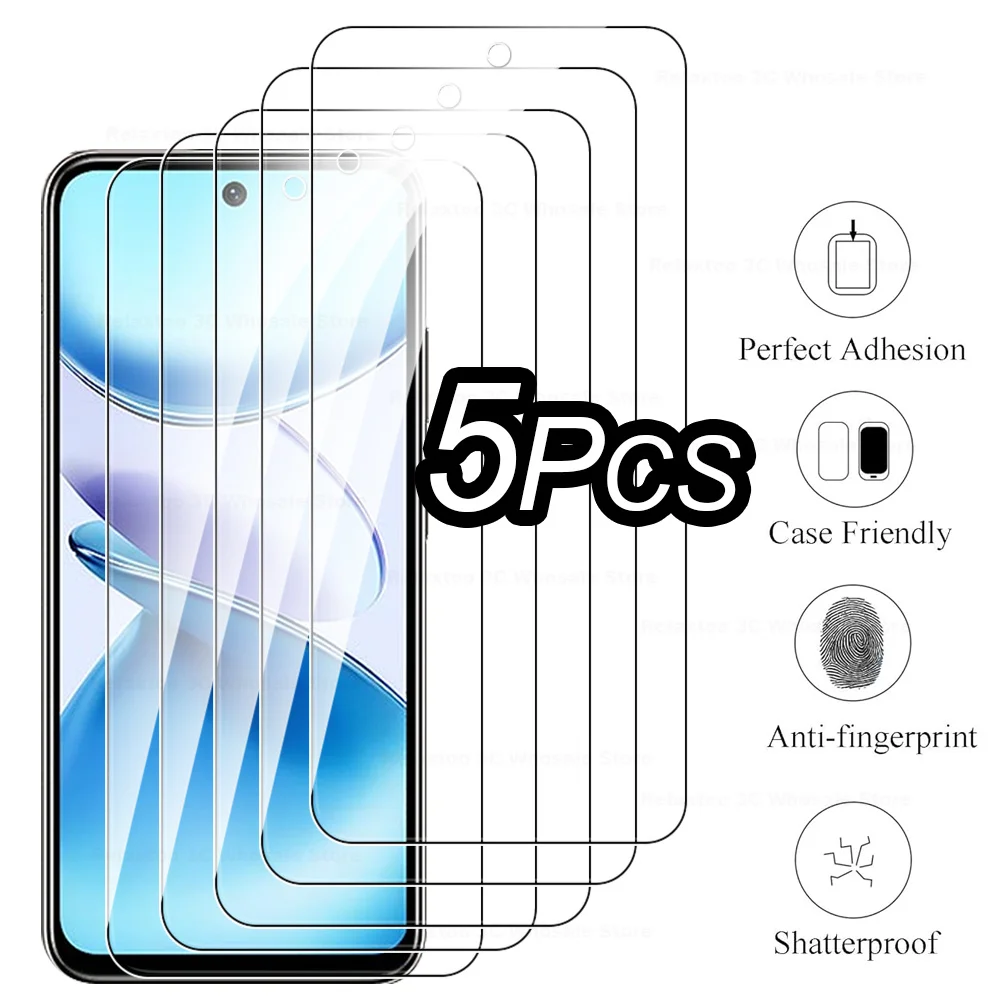 Для Infinix Smart 9 стекло 5 шт. прозрачная защитная пленка для экрана InfinixSmart InfinixSmart9 4G 6 7