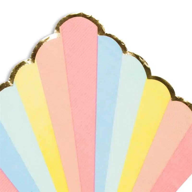 

44Pcs Paper Tableware Lovely Colorful Practical Party Supplies Disposable Trays Cup Tableware Set for Gathering Wedding