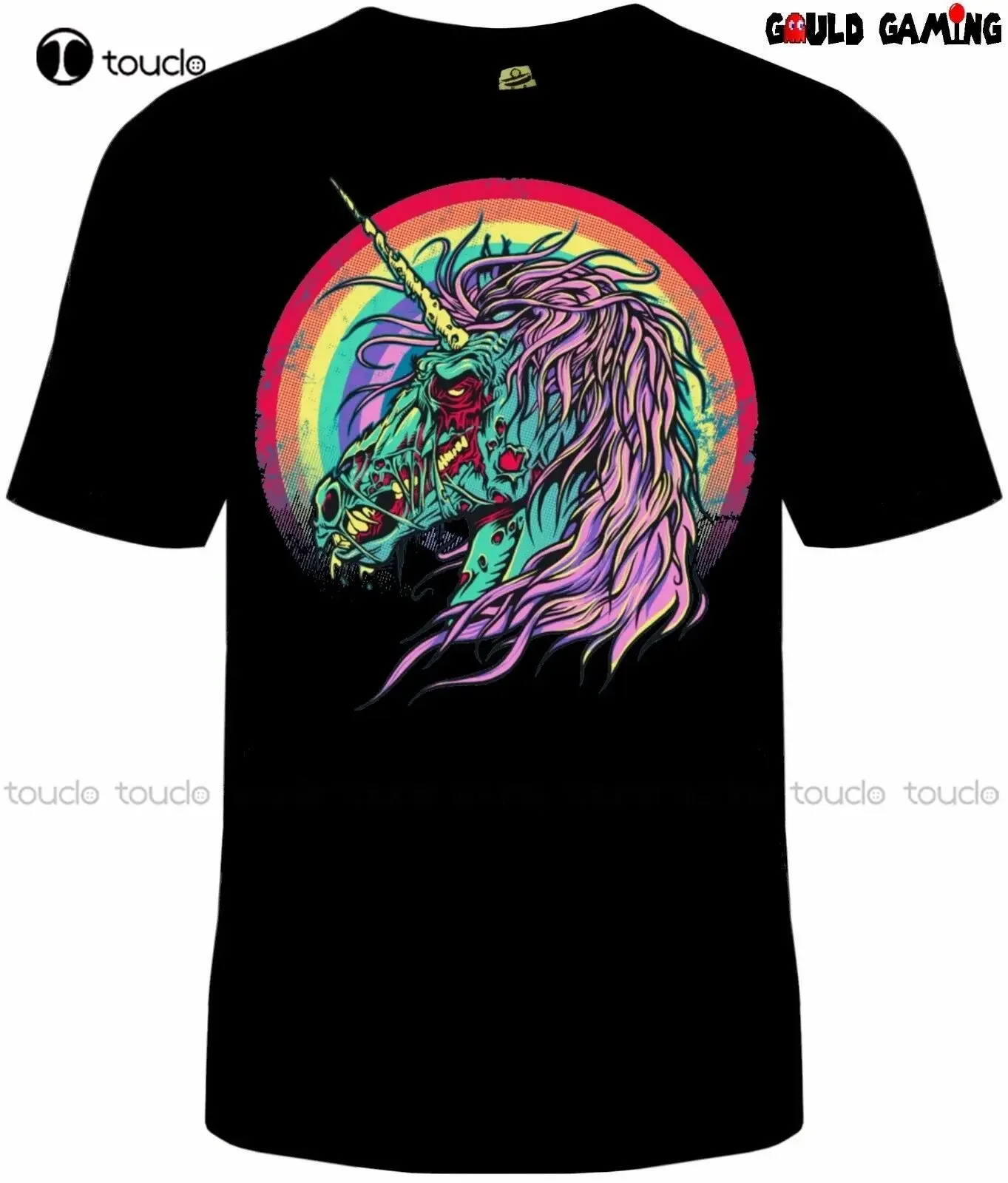 Хлопковая футболка Touclo Zombie Unicorn