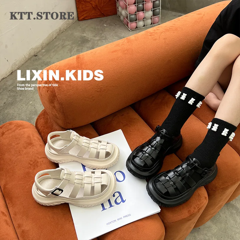 

Kids Sandals for Girls Summer Children's Shoes Unisex Kids Sandals for Boys and Girls Cut-outs Beach Sandals Close Toe To 9 Year