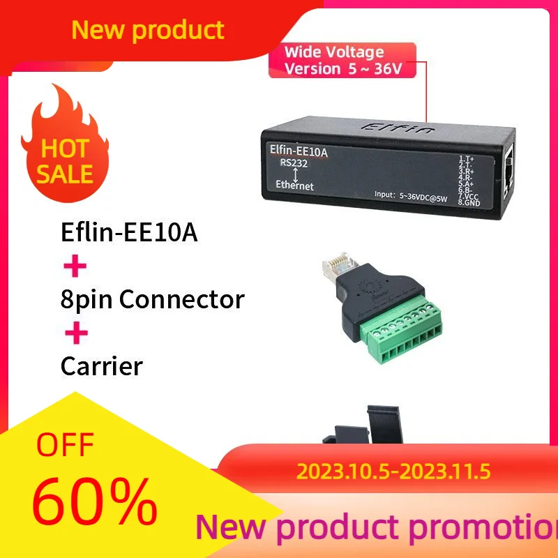 

EE10A Wide Voltage RS232 Mini Serial converter Ethernet IoT Gateway TCP/IP Modbus RTU Transparent Transmission Serial Server