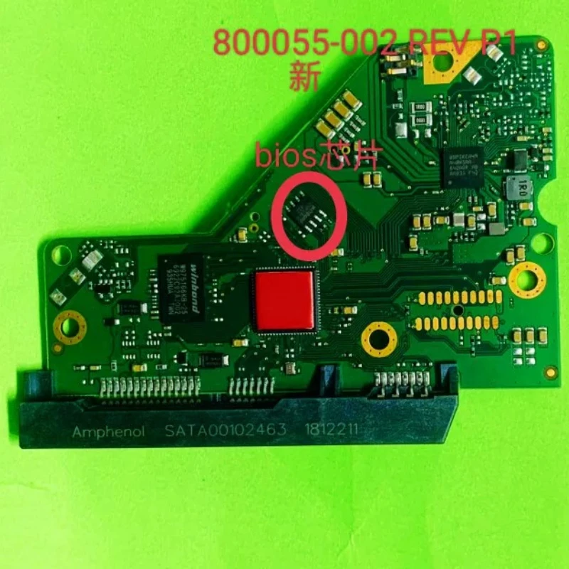 Фото 3,5-дюймовая логическая плата SATA HDD 2060-800039 2060-800055 2060-800006 REV P1, замена платы жесткого диска для восстановления данных №2