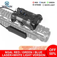 wadsn airsoft l3 ngal peq red laser sight greenblue white flashlightsrtobe picatinny rail tactical rifle hunting weapon light