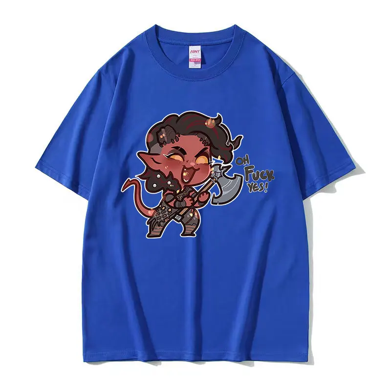 Забавная футболка Karlach balхард ворота 3 новинка 2024 Мужская и Женская Ретро модная