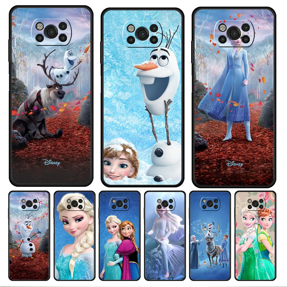 

Soft Covers Disney Frozen 2 Elsa princess Phone Case For Xiaomi POCO X4 M3 X3 NFC 9T MI 11 lite M4 Pro 5G F4 GT 10T F3 11T