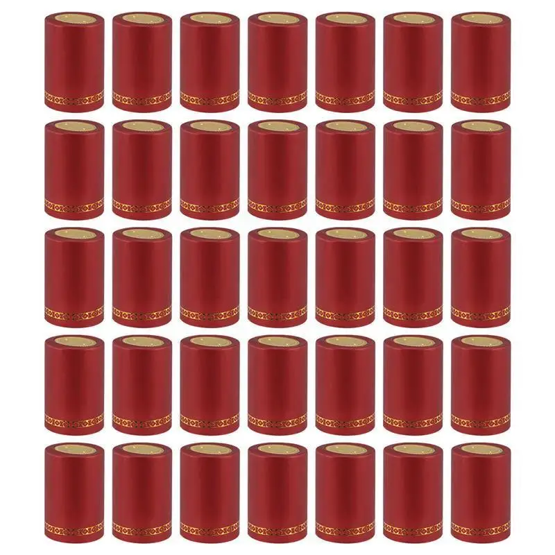 

Красный термоусадочный колпачок для бутылок, 100 шт.