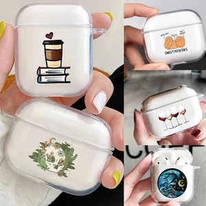 Fashion Cartoon Wine Lady Airpod Cases 3 for 2 1 Pro Pods Gen Air Pods Pro Cover Women Earphone Cartoon Box Coque