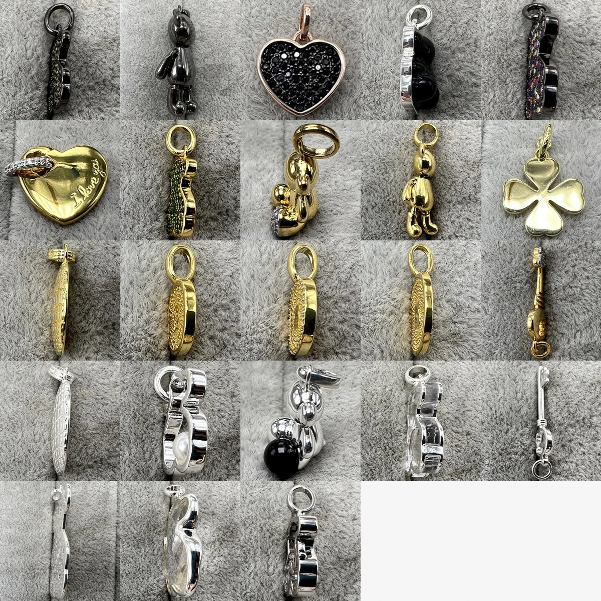 

Women's Pendant Spanish Bear Jewelry 925 Silver Original Design Free of postage Fashion Black Diamond Gold Romantic Trend Fine