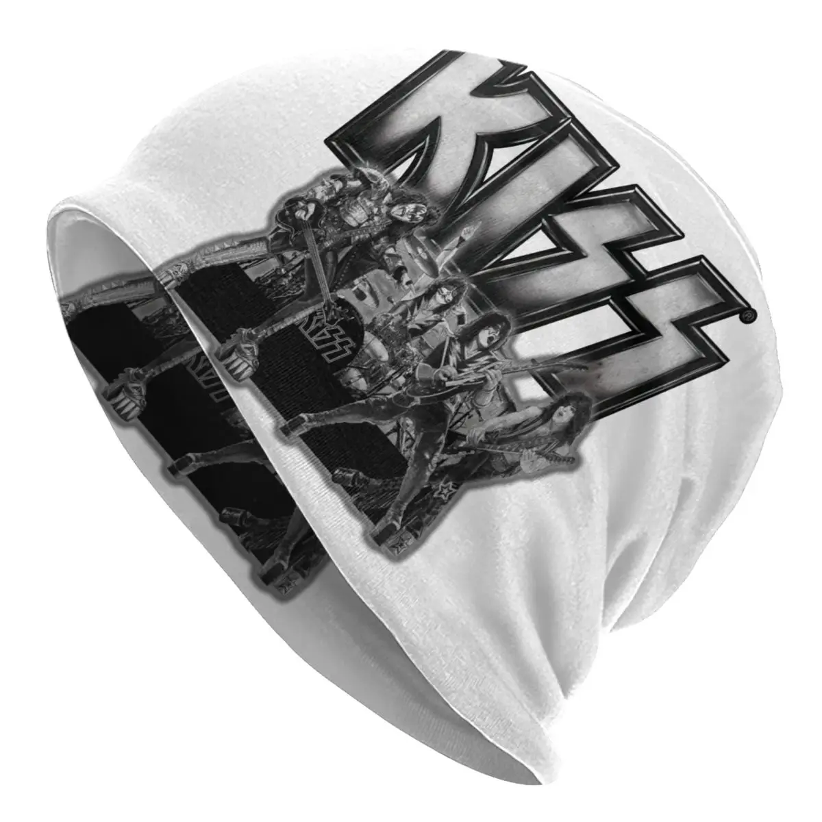 

Retro Man Woman Kiss Retro Band Skullies Caps All Season Hat Accessories For Man