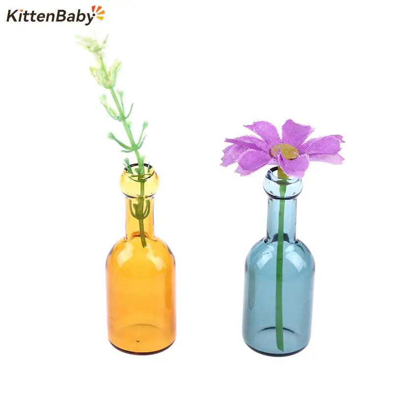

Dollhouse Miniature Mini Flower Vase Bottle For Doll House Kitchen Furniture Decor Accessories Simulation Toys