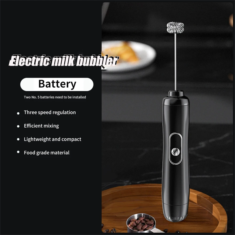 

With Bracket Milk Beater Agitator Wireless Electric Milk Foamer Portable Saving Space Milk Frother Kitchen Convenient