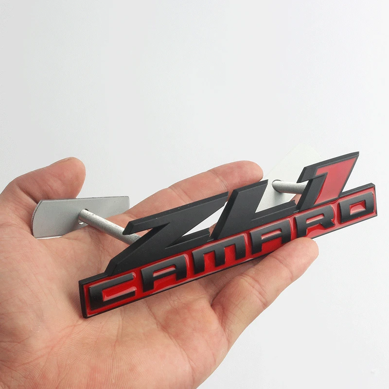 

Черная красная эмблема CAMARO ZL1, значок на переднюю решетку автомобиля, значок на Бампер Для Camaro ZL1, наклейка, аксессуары