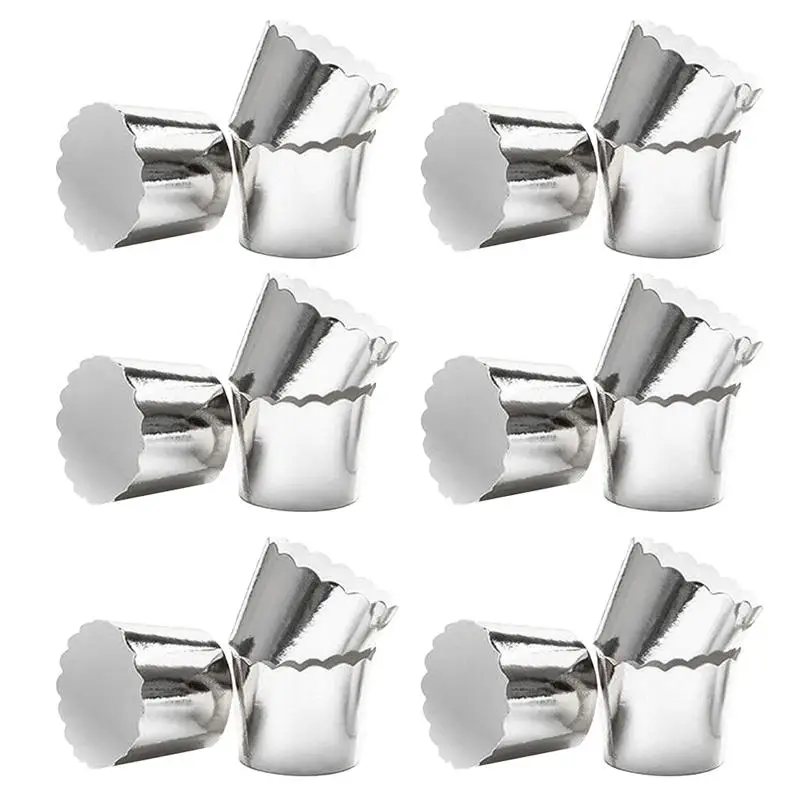 

100 шт. металлические бумажные стаканчики для кексов, одноразовые чашки для маффинов, термостойкие десертные чаши, товары вечерние печки