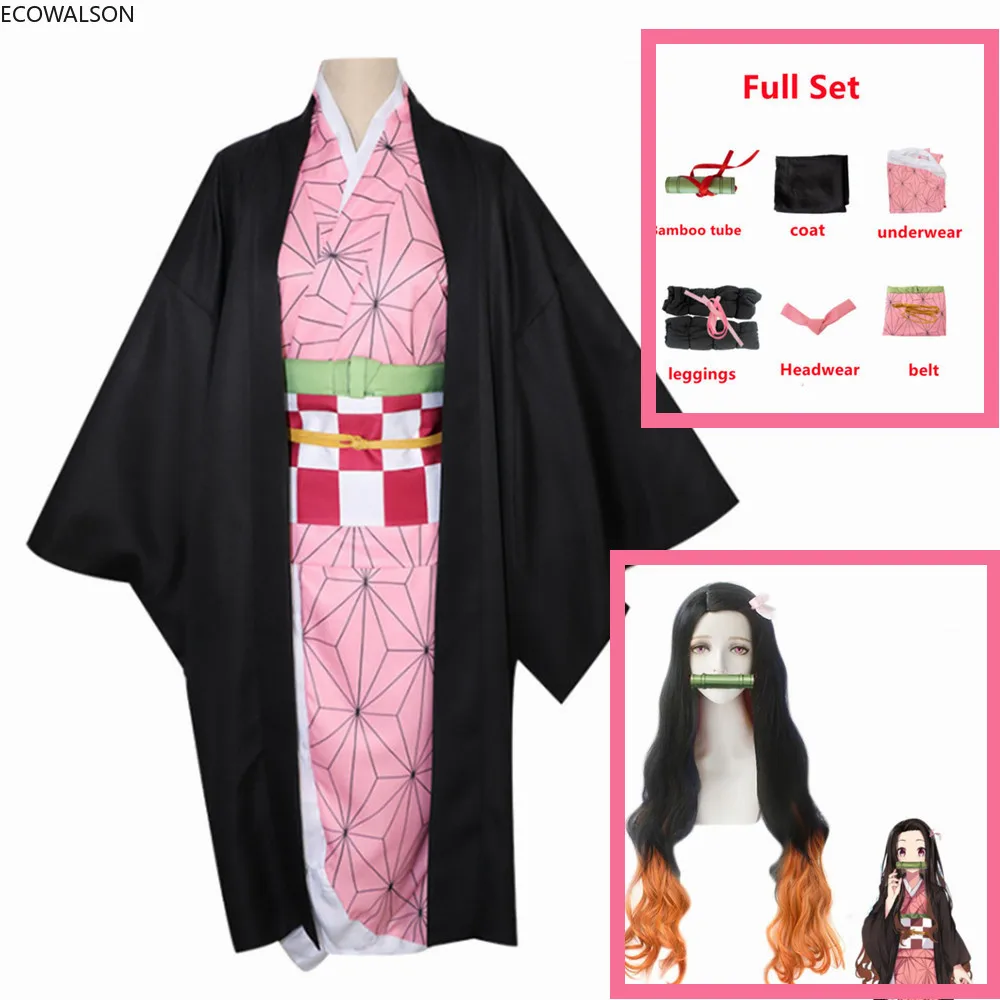 Кимоно для косплея взрослых и детей косплей-костюм из аниме рассекающий демонов