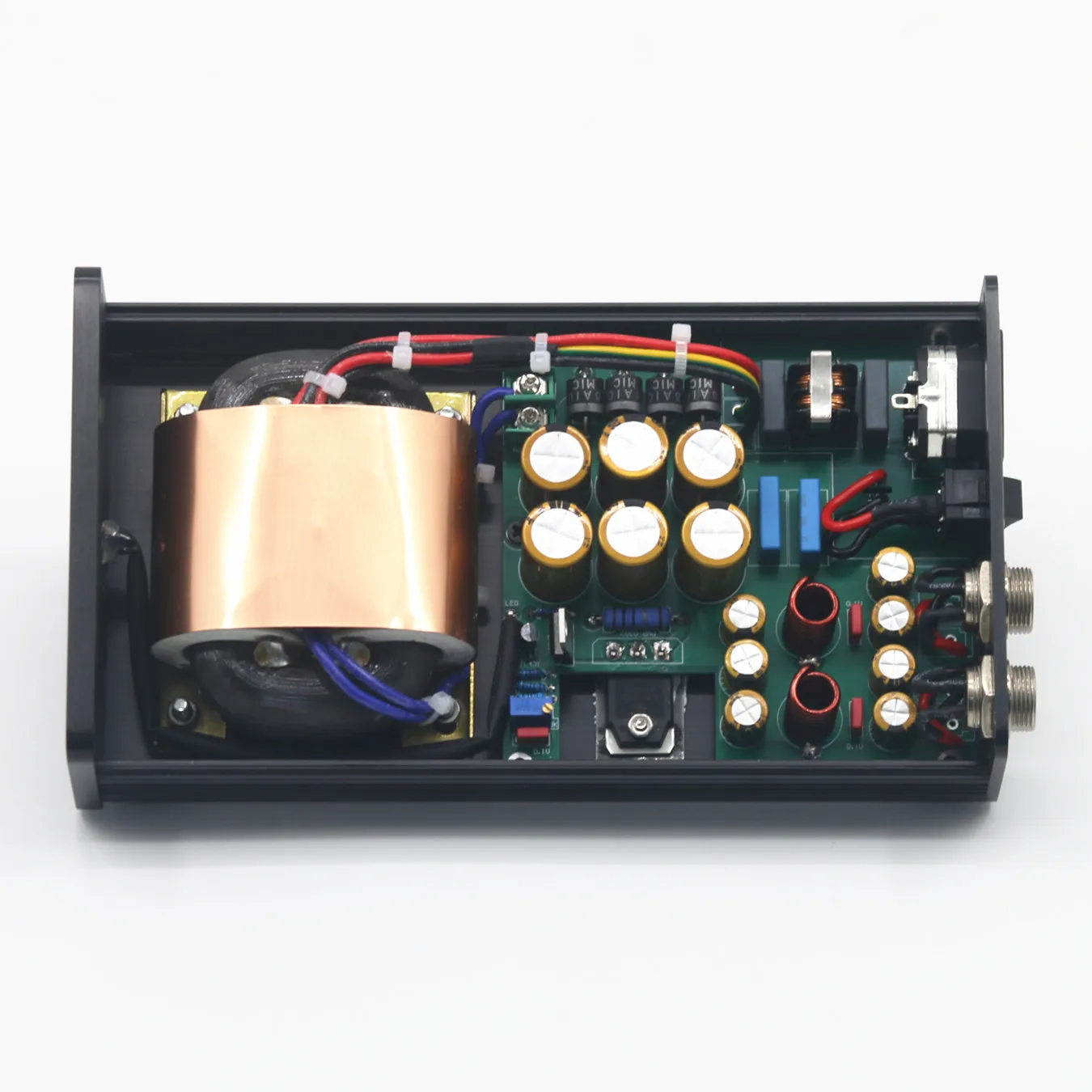 Фото Трансформатор PR2 50VA R Core с двойным выходом, малошумящий, регулируемый линейный источник питания постоянного тока 5В 9В 12В 15В 21В 24В, HiFi блок питания №5