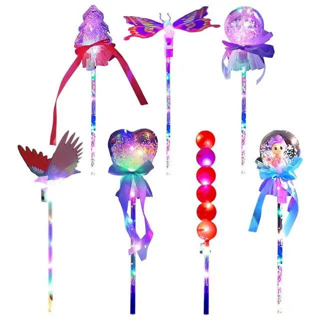 Light Up Magics Wand Fairy Wands For Girls Glow Up Magic Wand LED  Pretty Glow Toy Princess Magic Wand With Colorful Light 5