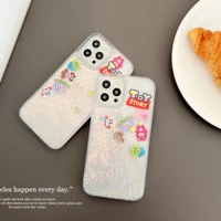 disney toy story quicksand glitter phone cases for iphone 13 12 11 pro max xr xs max x back cover