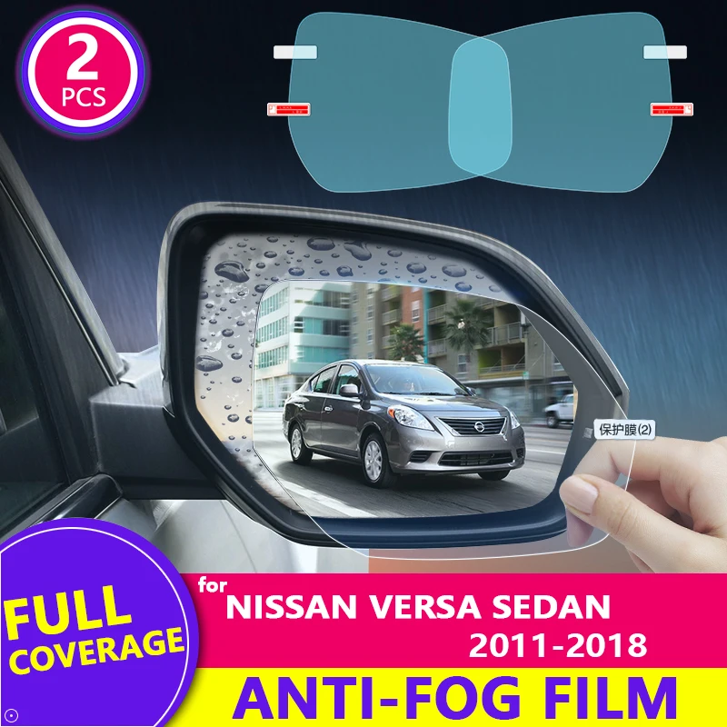 

Для Nissan Versa Sedan 2011-2018 N17 2015 2016 2017 полное покрытие пленка на зеркало заднего вида противотуманная Автомобильная Зеркальная Наклейка Автомобильные аксессуары