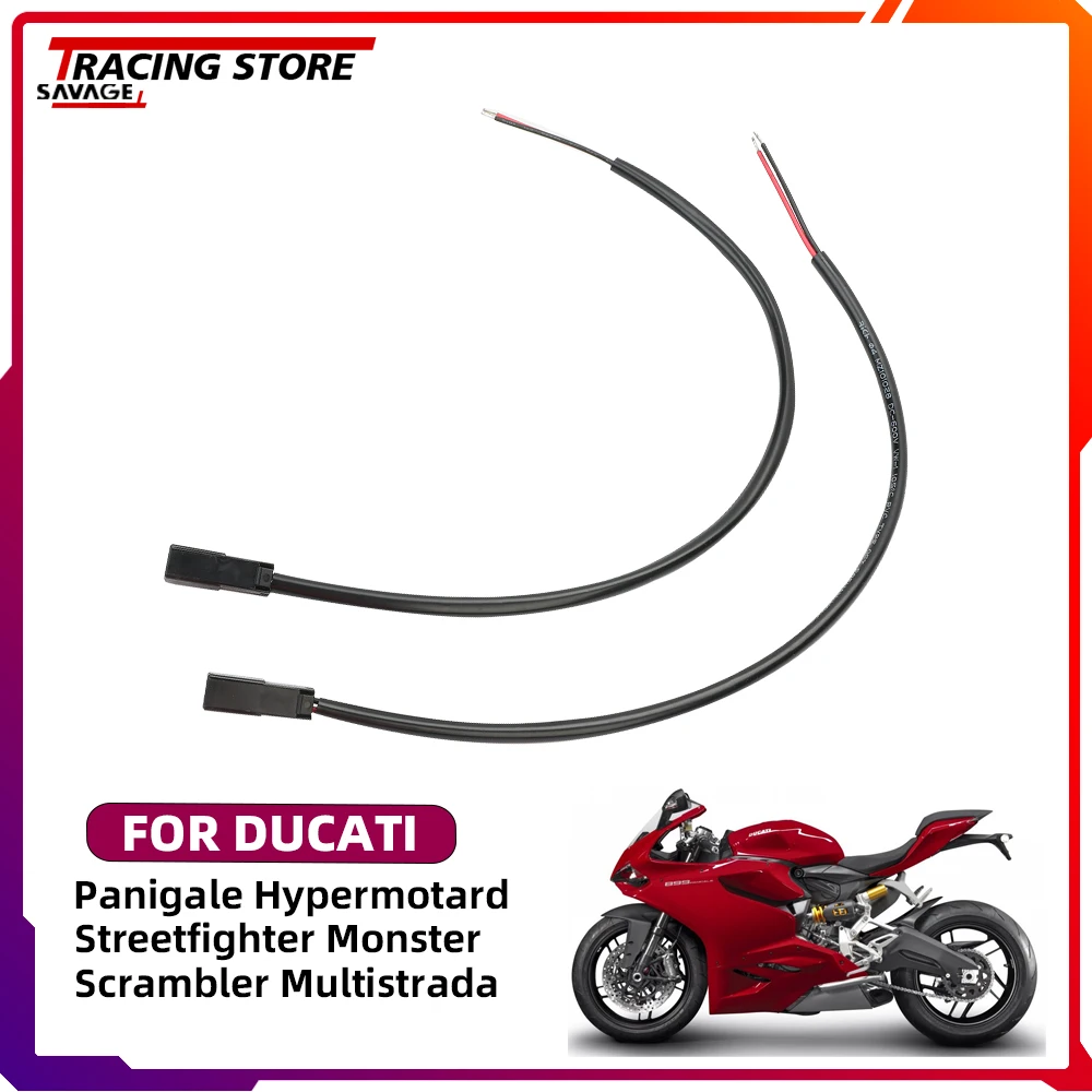 

Turn Signal Wire Adapter Plug Connector For DUCATI 696 796 797 800 803 821 848 899 937 939 950 955 959 1100 1199 1200 1260 1299
