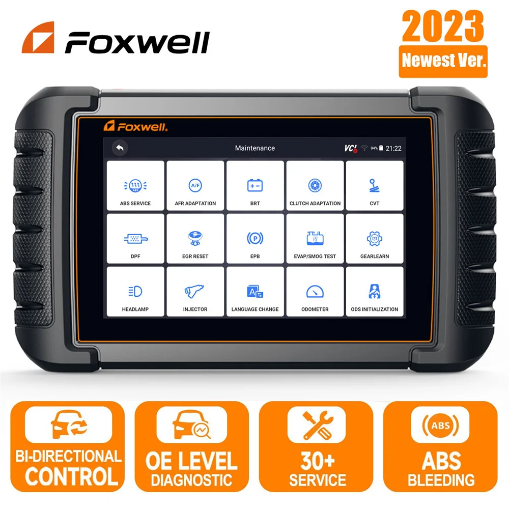 

FOXWELL NT809 Car Diagnostic Scanner All System OBD2 Scanner 30+ Reset EPB SAS DPF Bi-directional OBD 2 Automotive Scan Tool