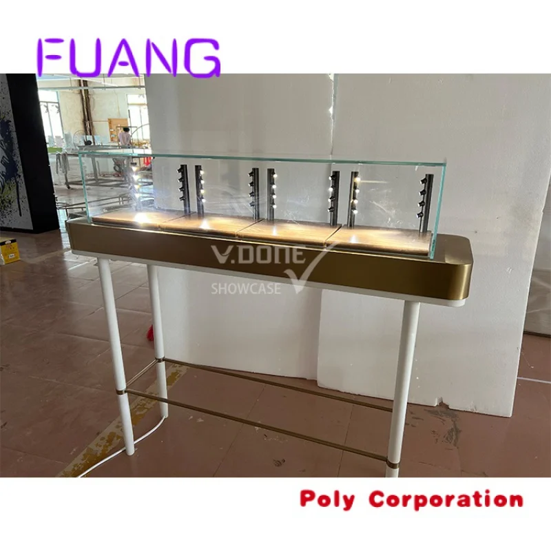 Professional Manufacturers Glass Showcase For Gold Jewelry Shop Furniture Design Jewellery Counter Display