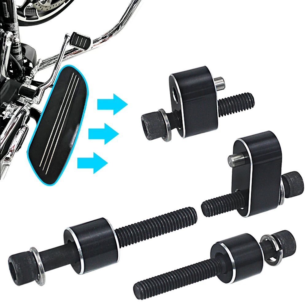 Motorcycle CNC Driver Floorboard Extenders Relocation Brackets Kits for Harley Touring FL Road King Electra Road Tri Glide