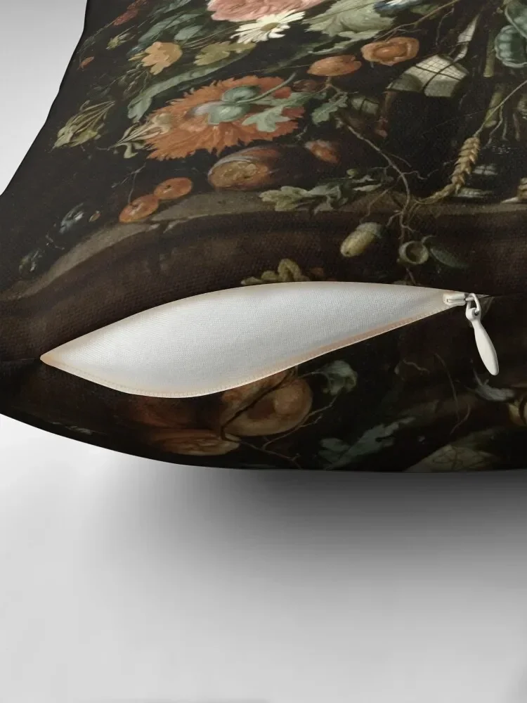 Jan Davidsz De Heem - Still Life с цветами в стеклянной миске декоративная подушка роскошные