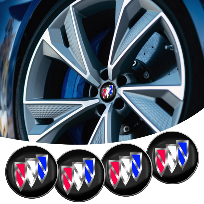 

4pcs 56mm Car Wheel Hub Stickers Center Cap Emblem Badge Decal for Buick Enclave Regal Lacrosse Encore Excelle Envision