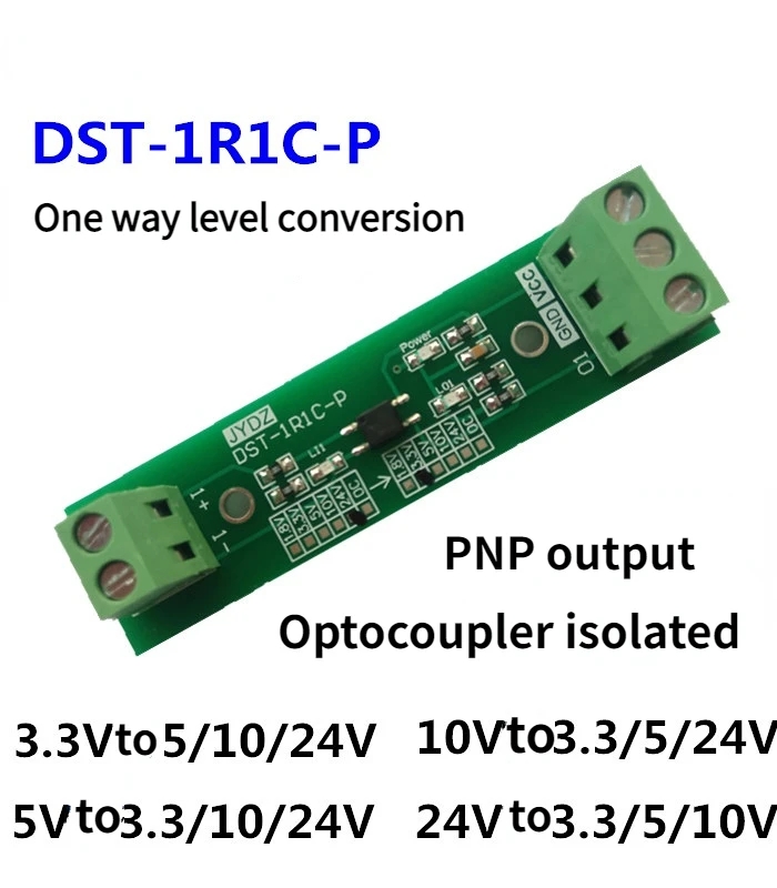 

Voltage Conversion Single Path Optocoupler Isolation PLC Signal 1 Path Level Conversion PNP Output 3.3 5 24V