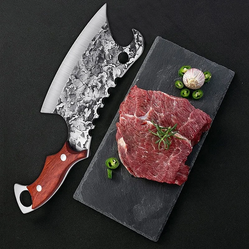 

Forged Chef Knife Meat Cleaver Chopping Knife Slicing Knife Meat Cleaver Kitchen Knife Sharp Cooking Knife Utility Knife