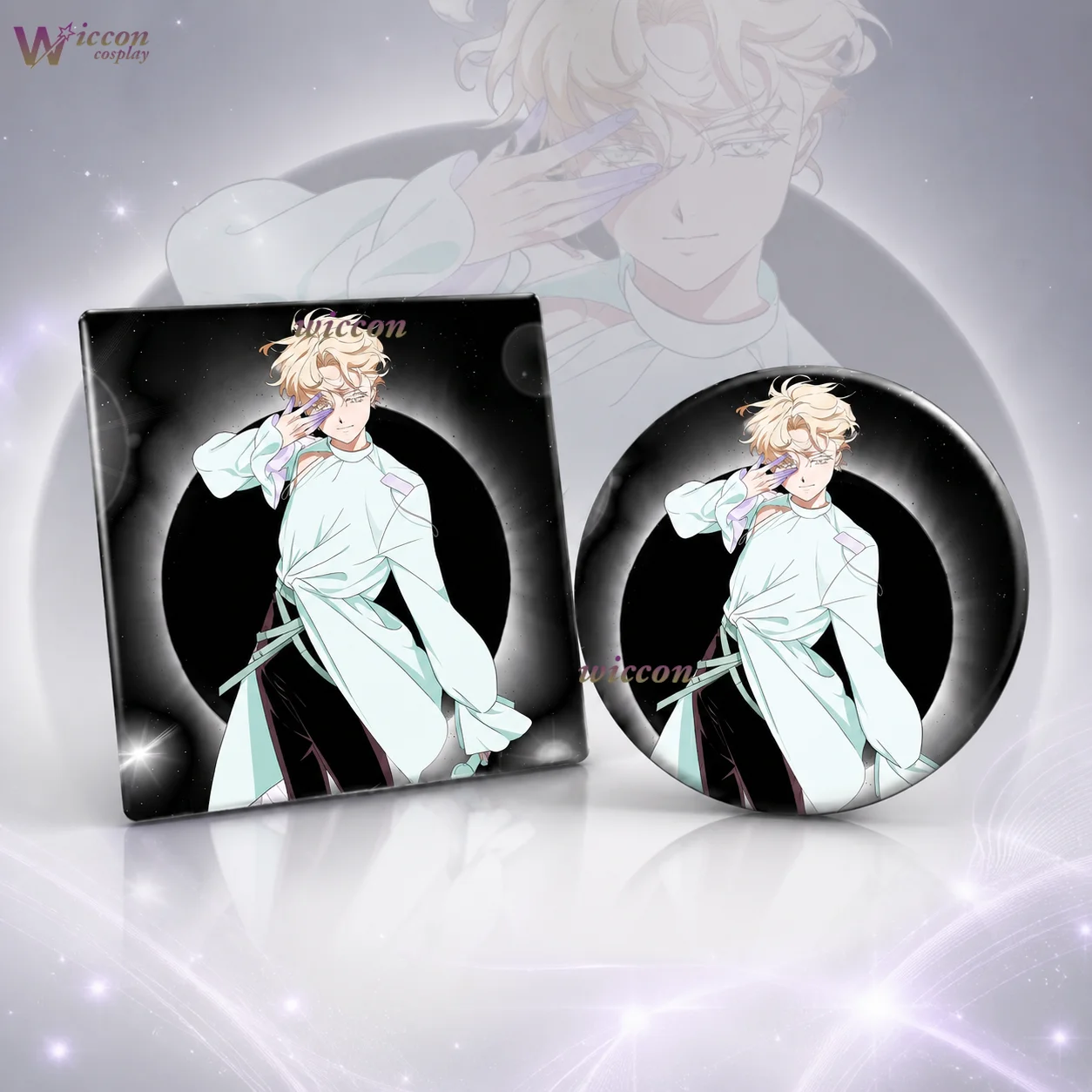 Фото Значок-пин CosCCOS ALIEN STAGE Luka, аниме-значок, брошь Luka, значок-пуговица ALNST VIVINOS, коллекционный мерч, значок Luka ALIEN STAGE №1