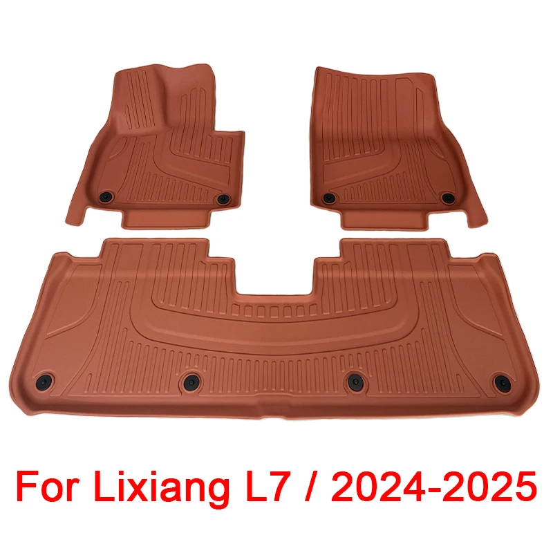 

Оптовые автомобильные коврики для Lixiang L7 2023 2024 2025 Водонепроницаемые нескользящие коврики для ног TPE Автомобильный ковер Черные напольные вкладыши Коврики в багажник