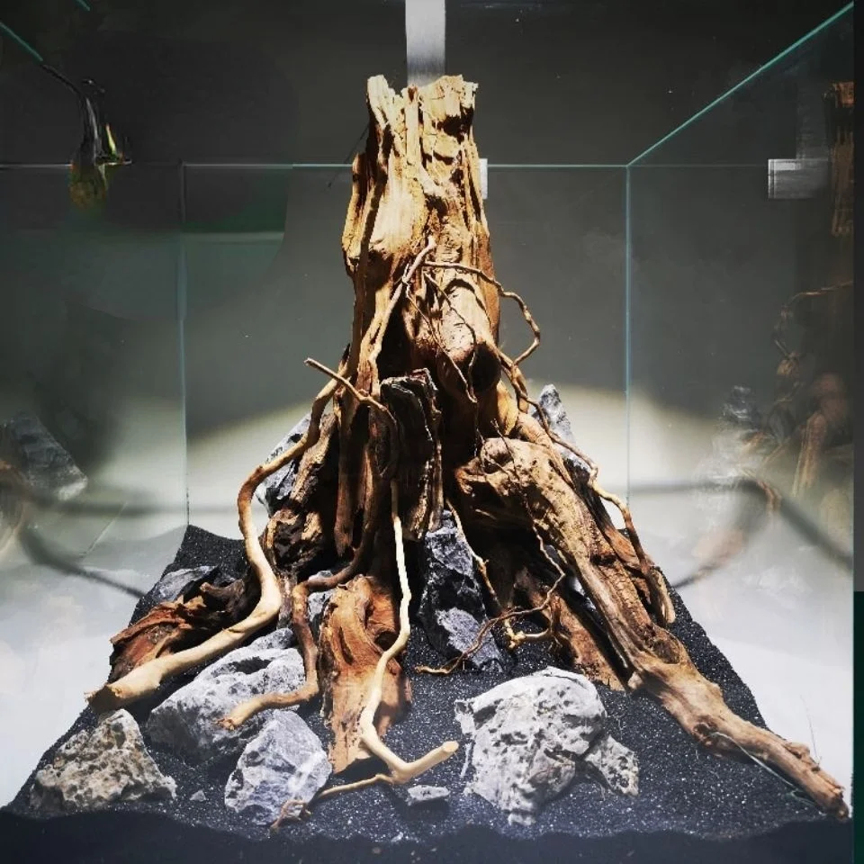 Tree of Life Fish Tank Landscaping Stump Rhododendron Root Skeleton Background for Aquarium Plants Decoration Accessories | Дом и сад