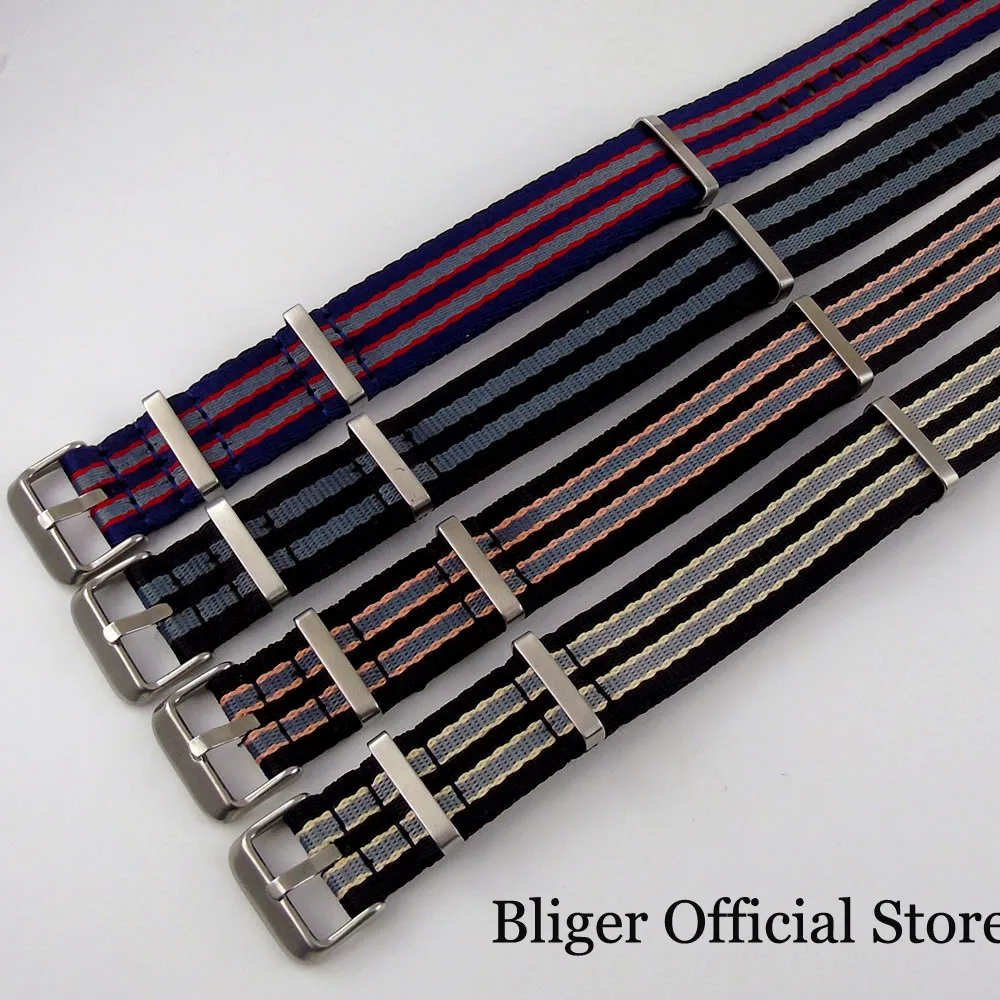 

20mm width Lug Nylon Watch Band Strap with Steel Pin Buckle