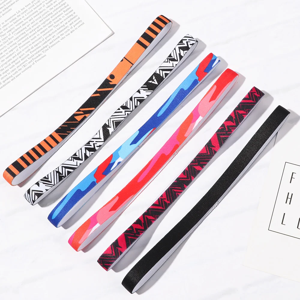 

Anti-slip Elastic Headband Rubber Yoga Hair Bands For Women Men Running Fitness Sports Football Stretch Sweatband Candy Color