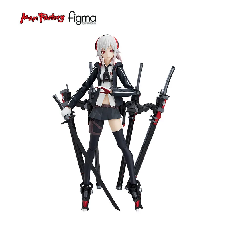 

In Stock Max Factory Original Magic Mould Figma 422 Heavily Armed High School Girls Shi 14cm Action Anime Figure Model Toys 14cm